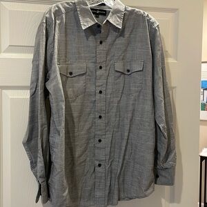 Men dress shirt grey size L